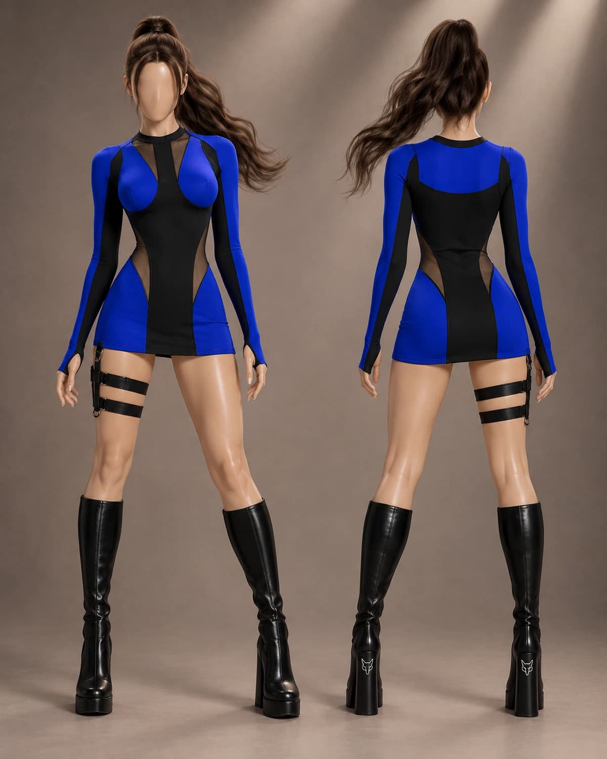 Aurum swimsuit, campaign mockup